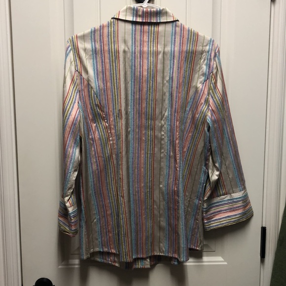 Austin Reed silk stripe blouse - Picture 4 of 4